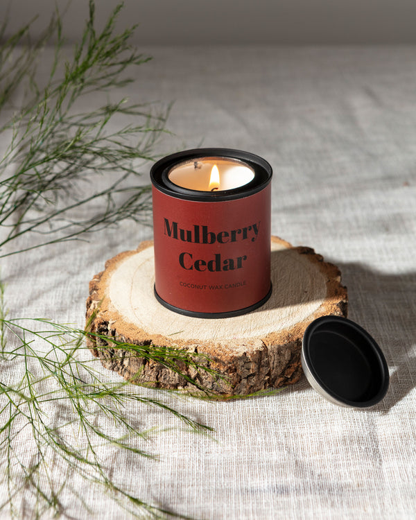 Mulberry Cedar Core Conscious Candle