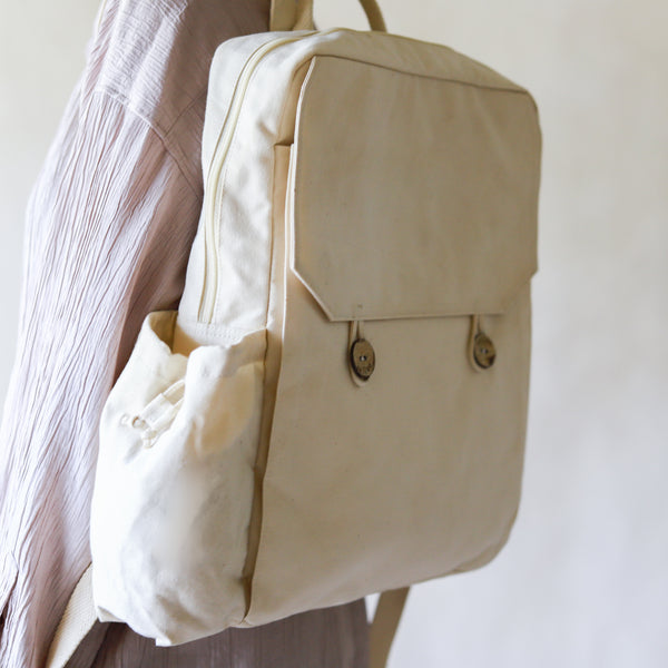 Organic Lifestyle Double Button Backpack