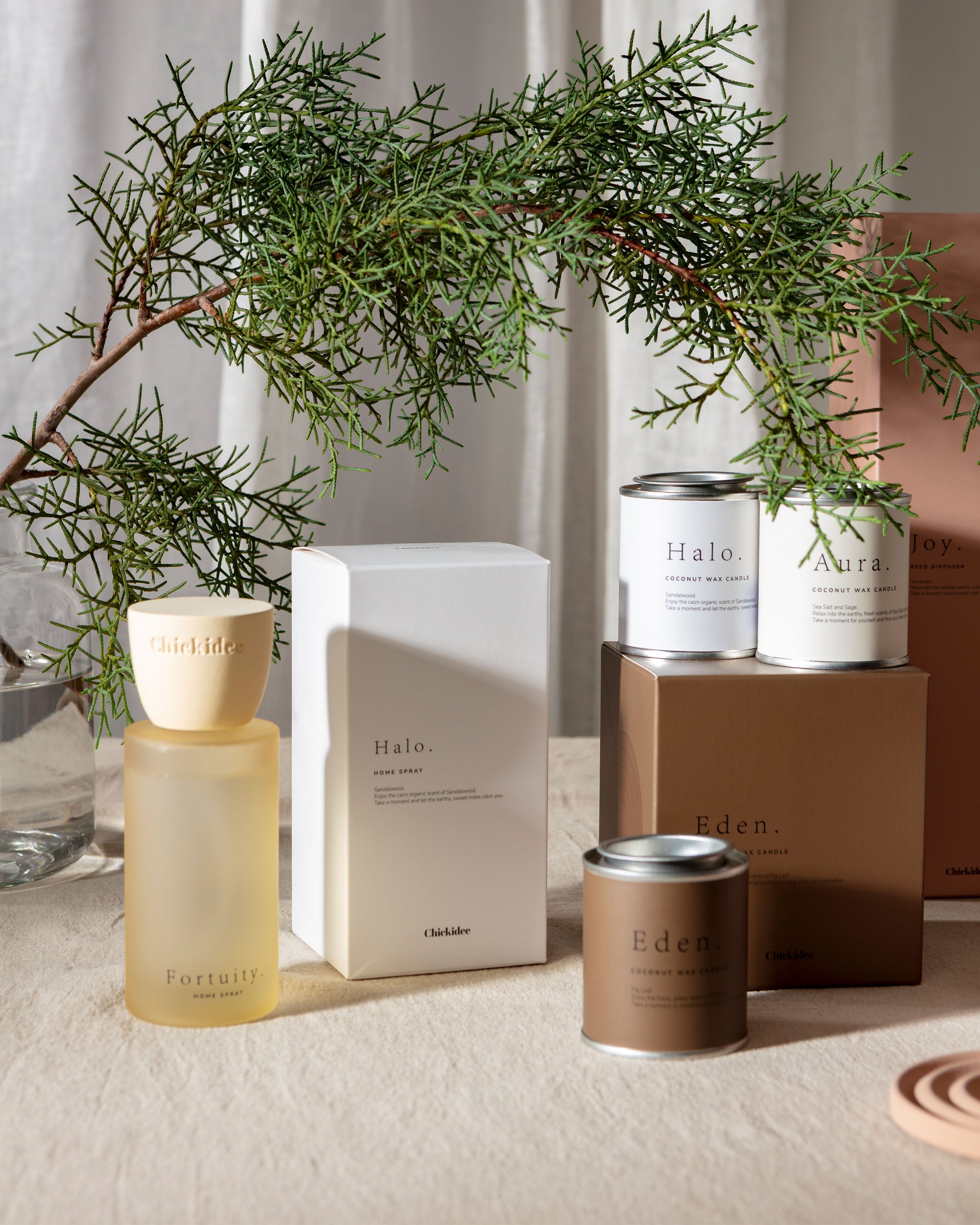 Chickidee Scents - Clay Range - Mixed Group Shot with Room Spray 1