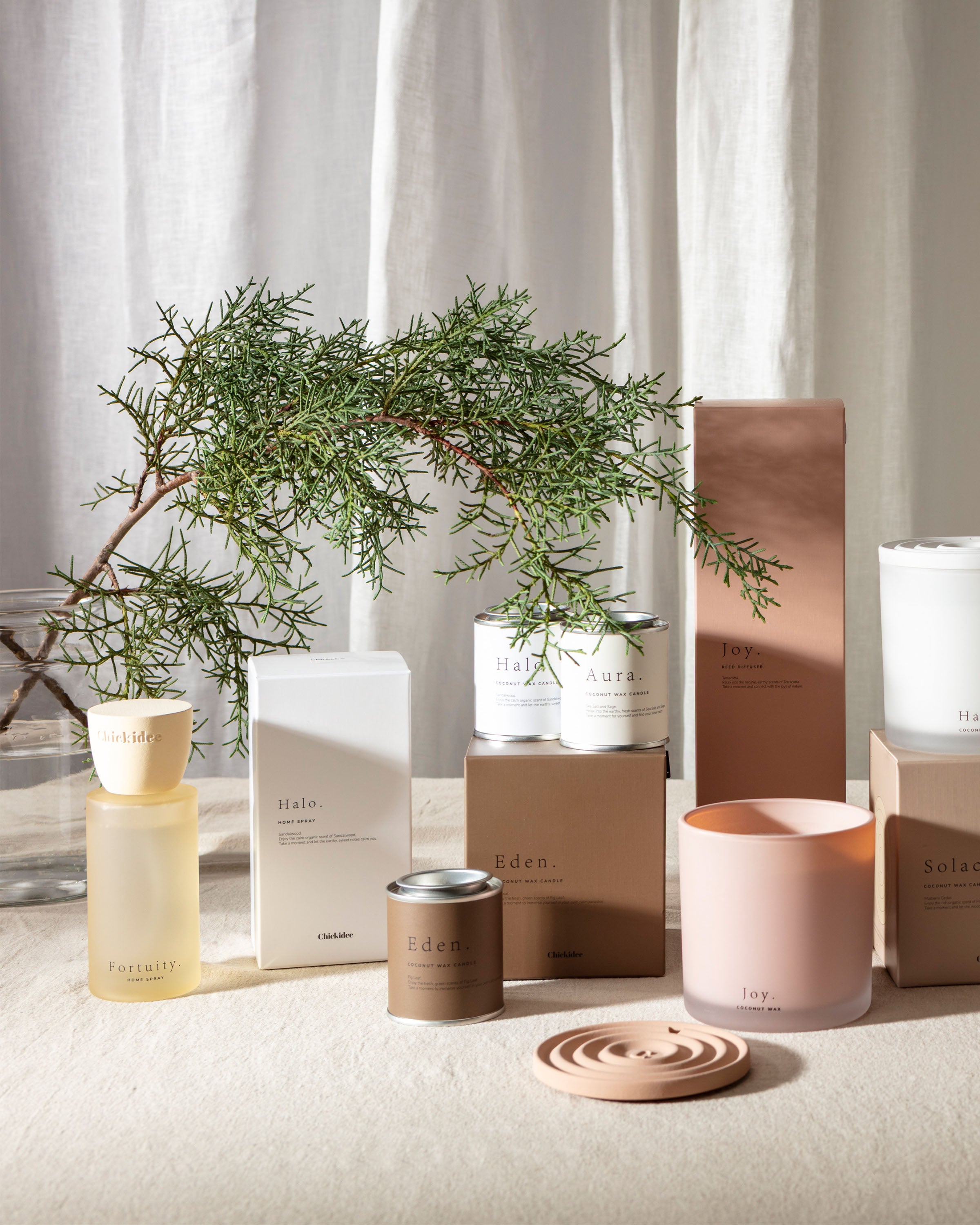 Chickidee Scents - Clay Range - Mixed Group Shot with Room Spray 2