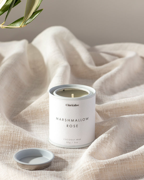Marshmallow Rose Neutral Core Conscious Candle