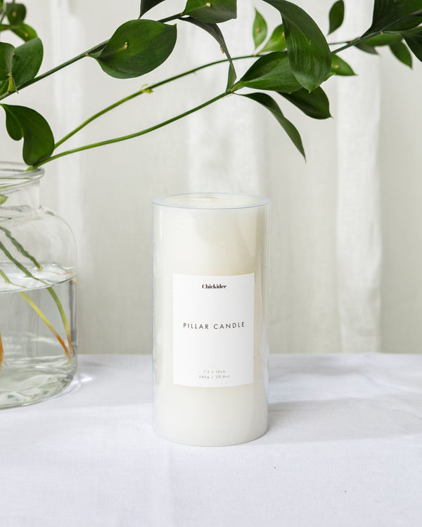 Chickidee Scents Base Range -Large Pillar Candle White