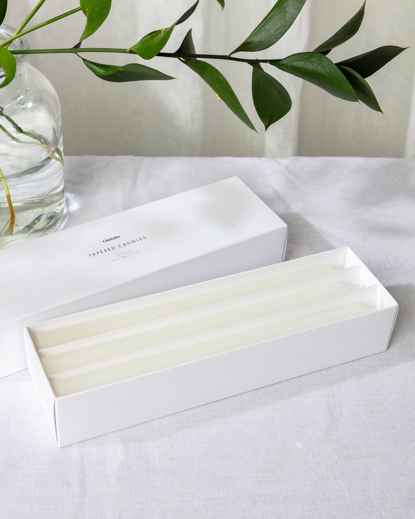 Chickidee Scents Base Range - Tapered Candles White