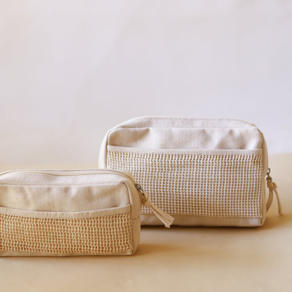 Organic Lifestyle Accessory Pouch With Netting Medium
