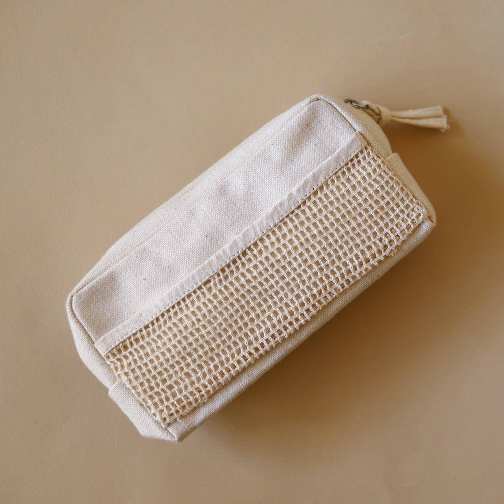 Organic Lifestyle Accessory Pouch With Netting Small