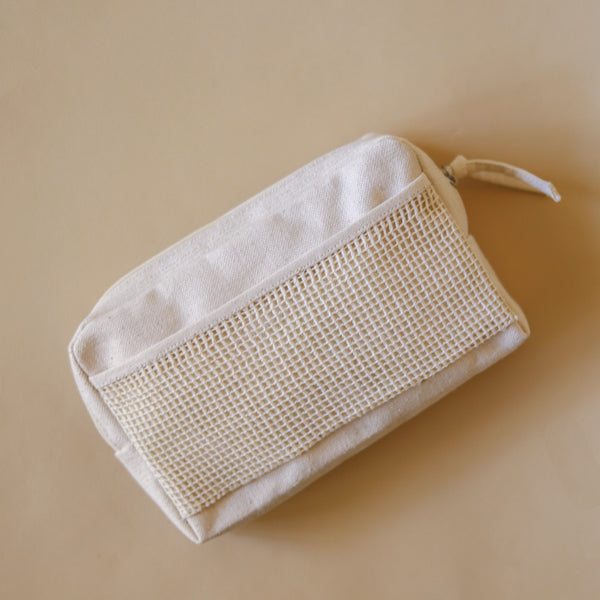 Organic Lifestyle Accessory Pouch With Netting Medium