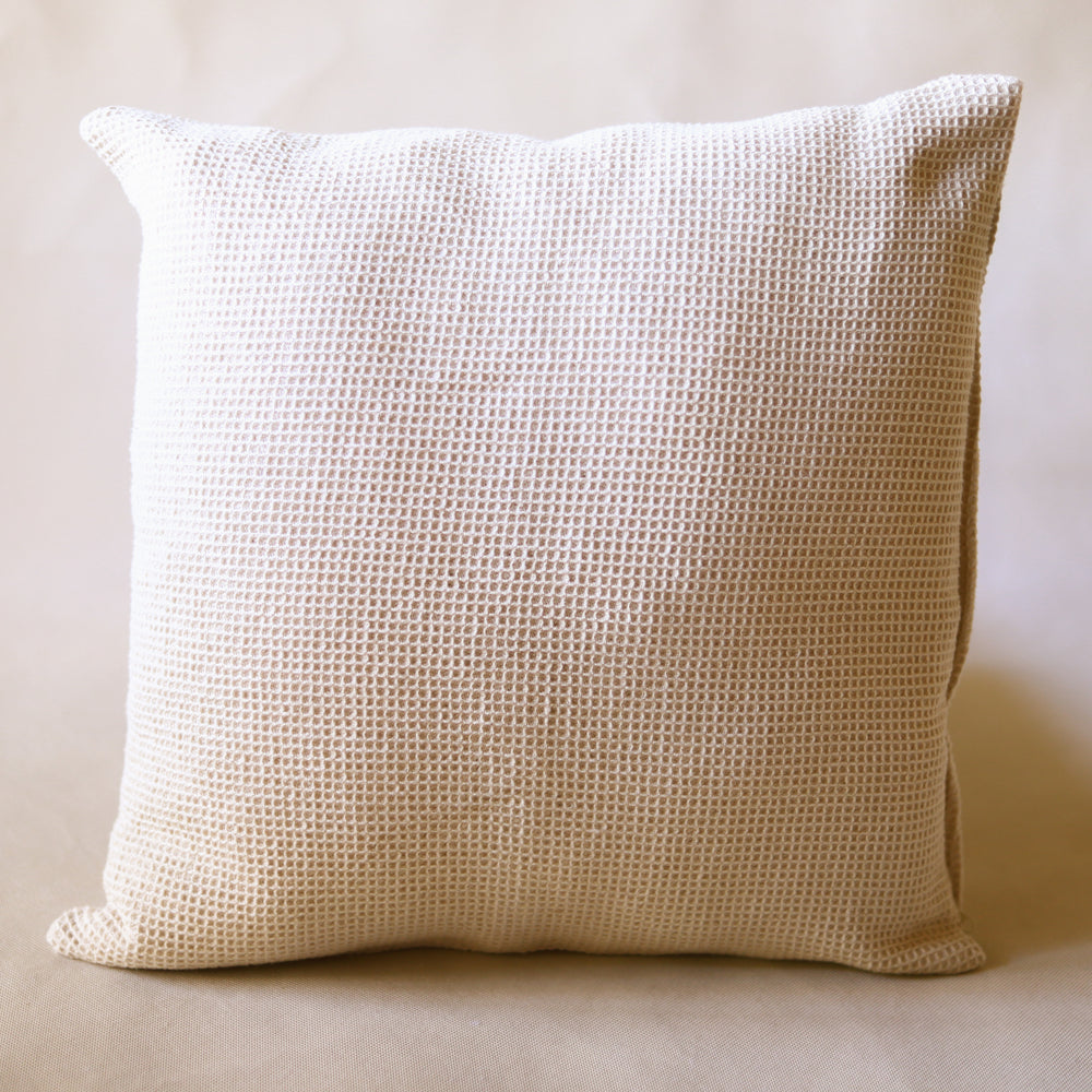 Organic Lifestyle Oat Waffle Cushion Cover