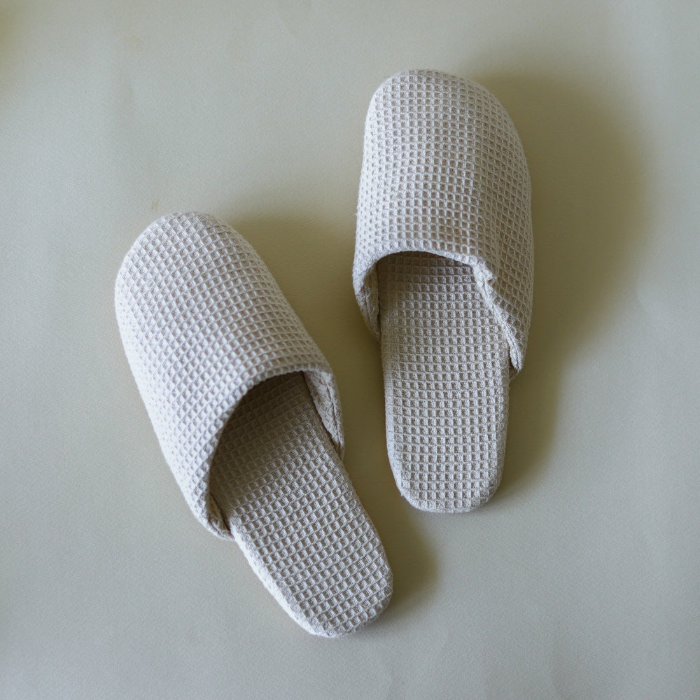 Organic Lifestyle Oat Waffle Bathroom Slippers