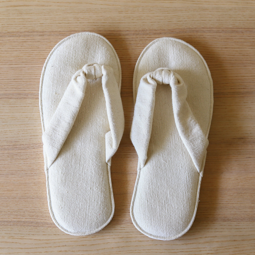 Organic Lifestyle Ribbed Cotton Flip Flops