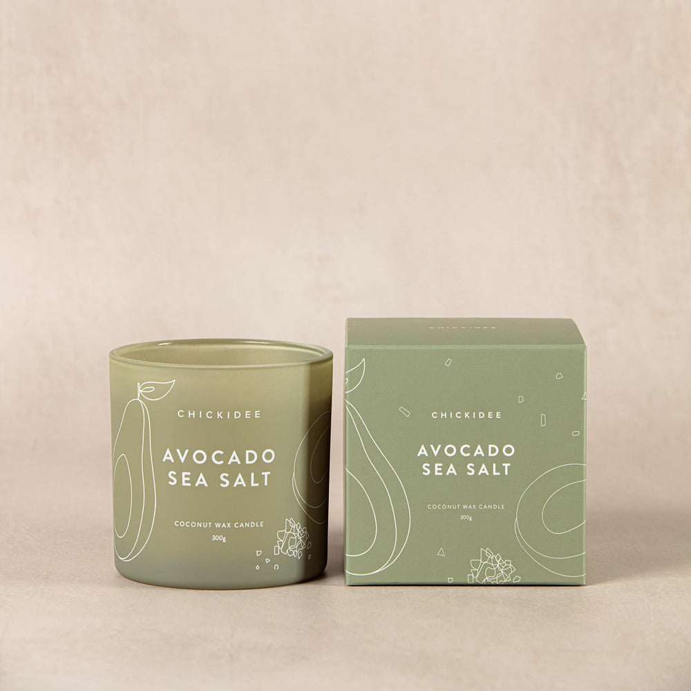 Avocado Sea Salt Scented Eco Candle