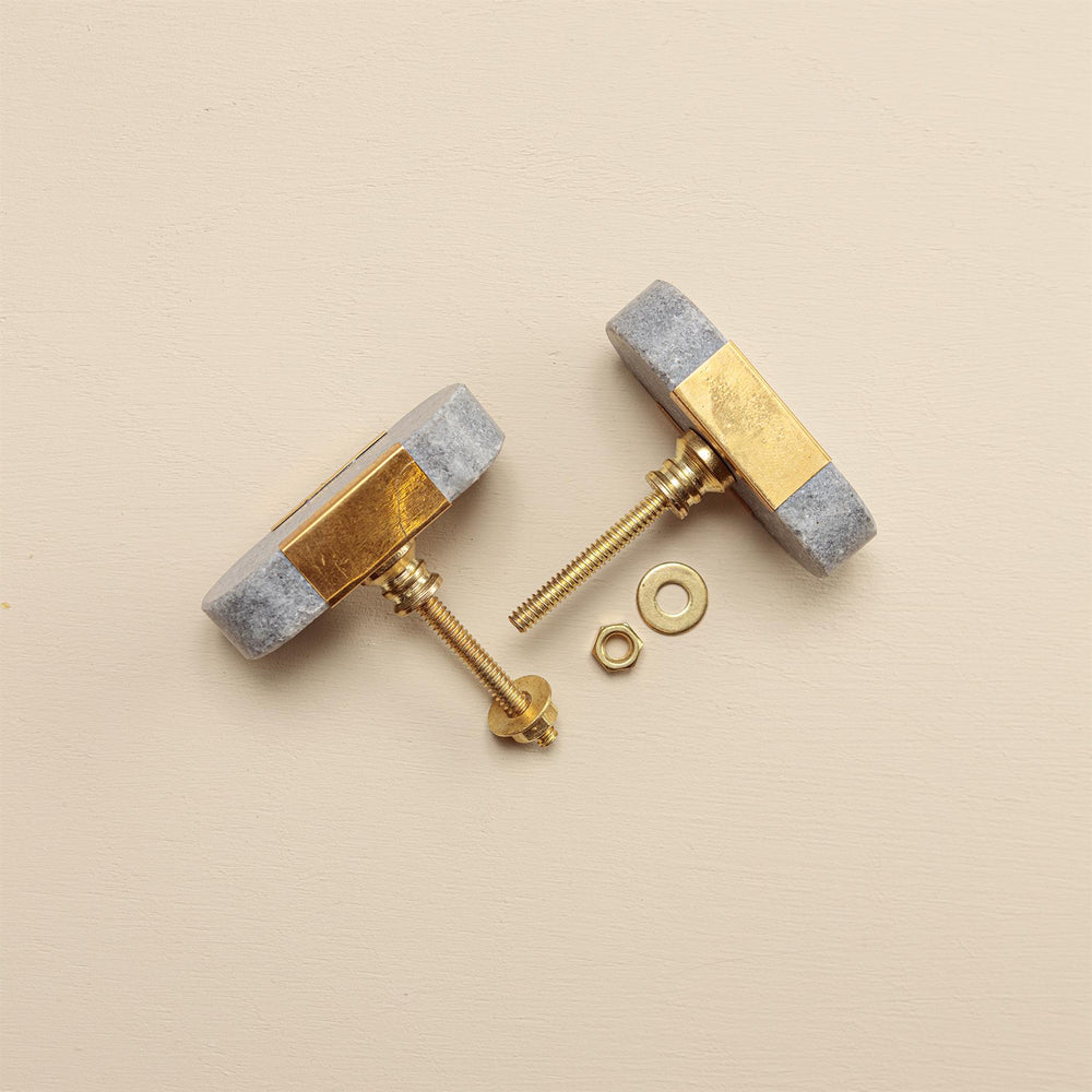 
                  
                    Ruhi Blue Stone Brass Drawer Knobs
                  
                