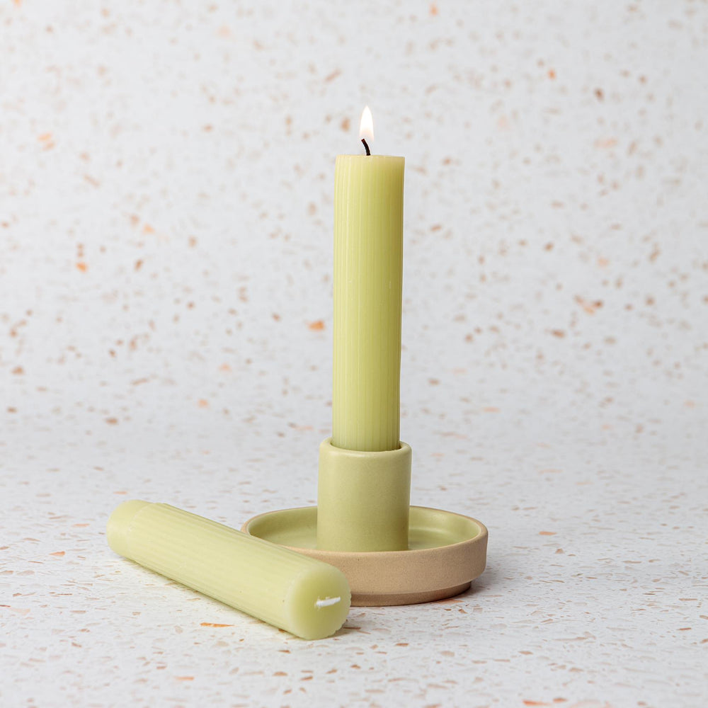 Celio Tapered Candles Olive