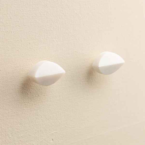 Vera White Stone Drawer Knobs