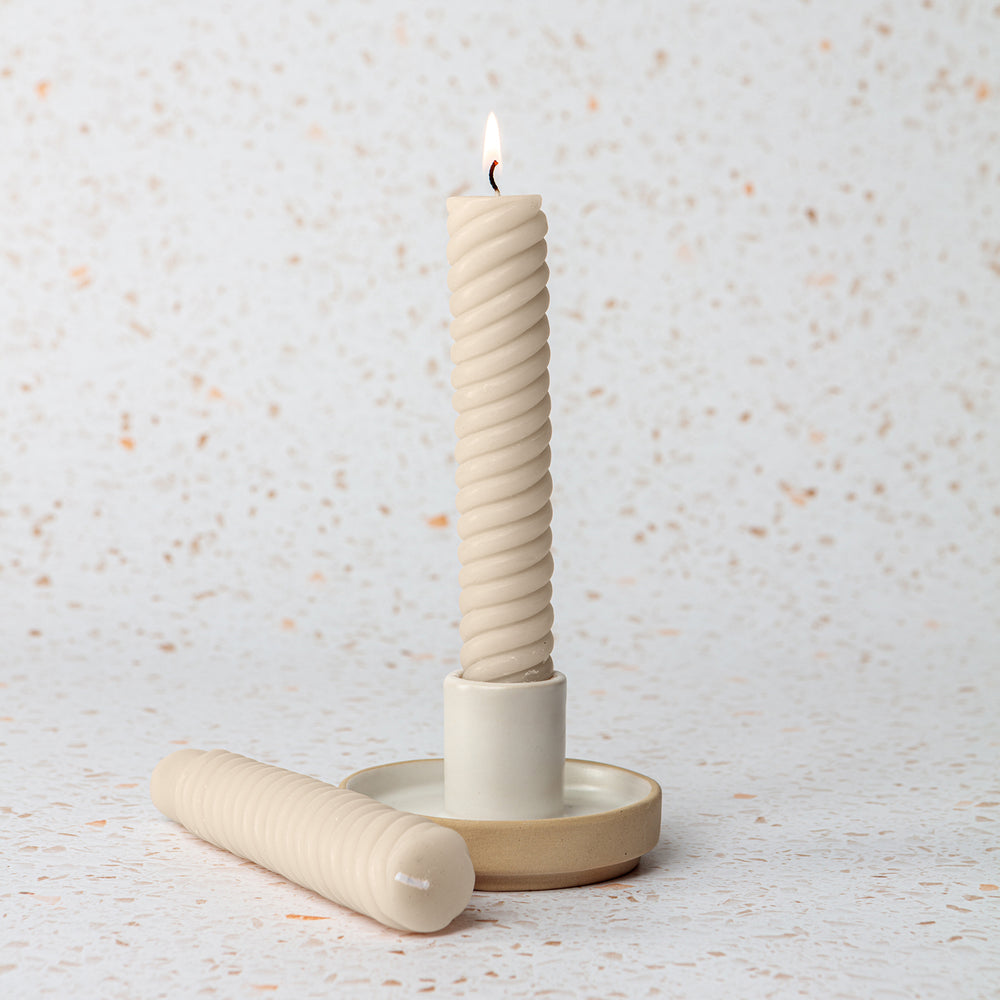 Ostie Tapered Candles Blush