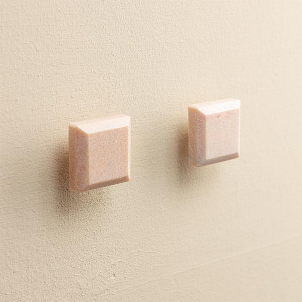 Mila Blush Stone Rectangle Drawer Knobs