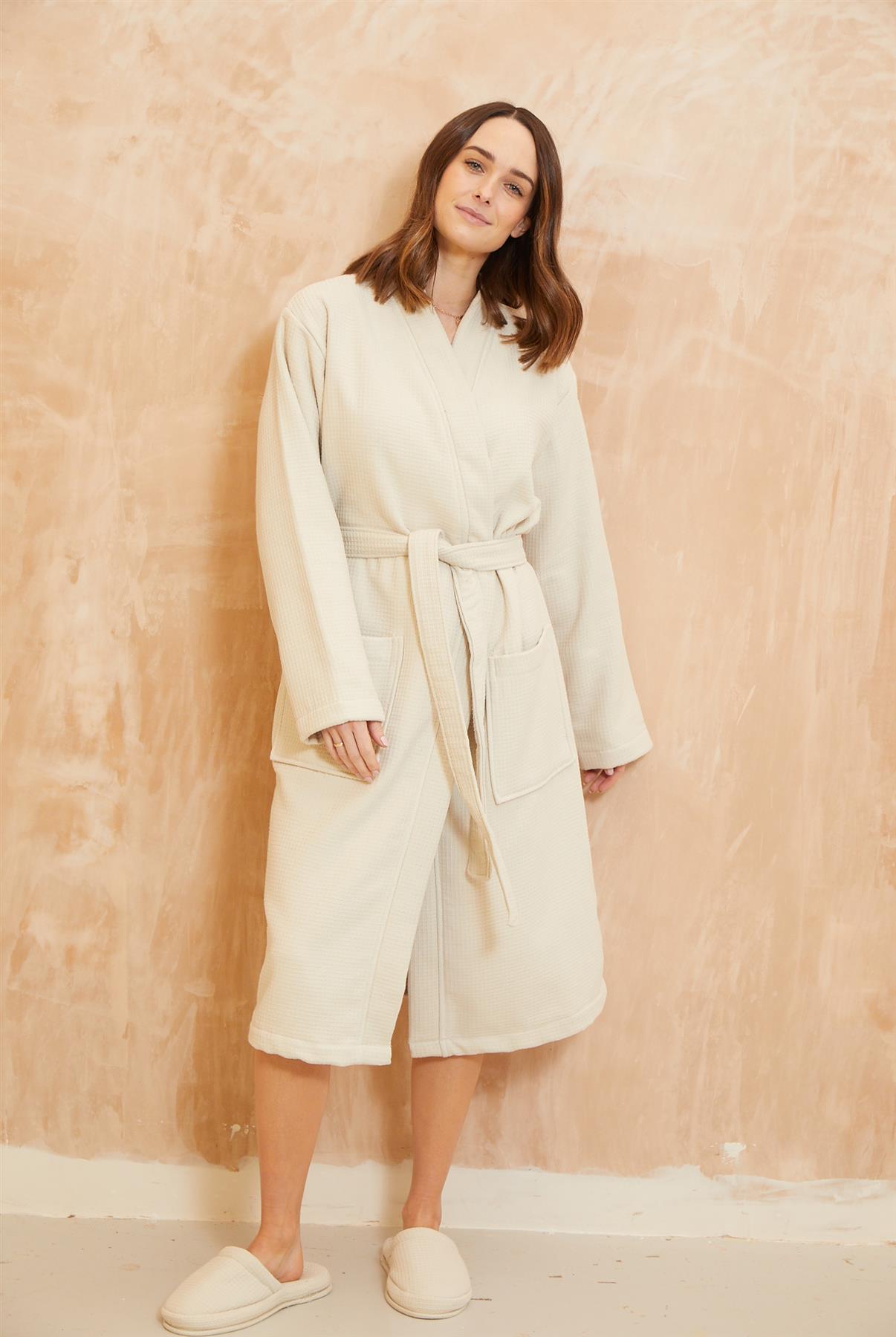 
                  
                    Washed Stone Waffle Dressing Gown
                  
                